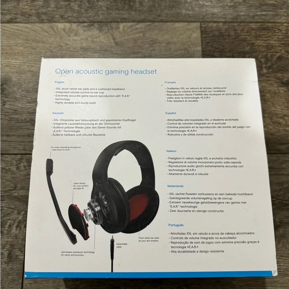 Sennheiser Black Gaming Headset with Built-in Microphone